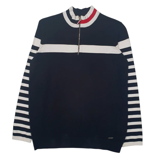 Womens Black Tommy Hilfiger  Quarter Zip Jumper
