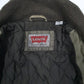 Mens Grey Levis Military Bomber Windbreaker  Coat