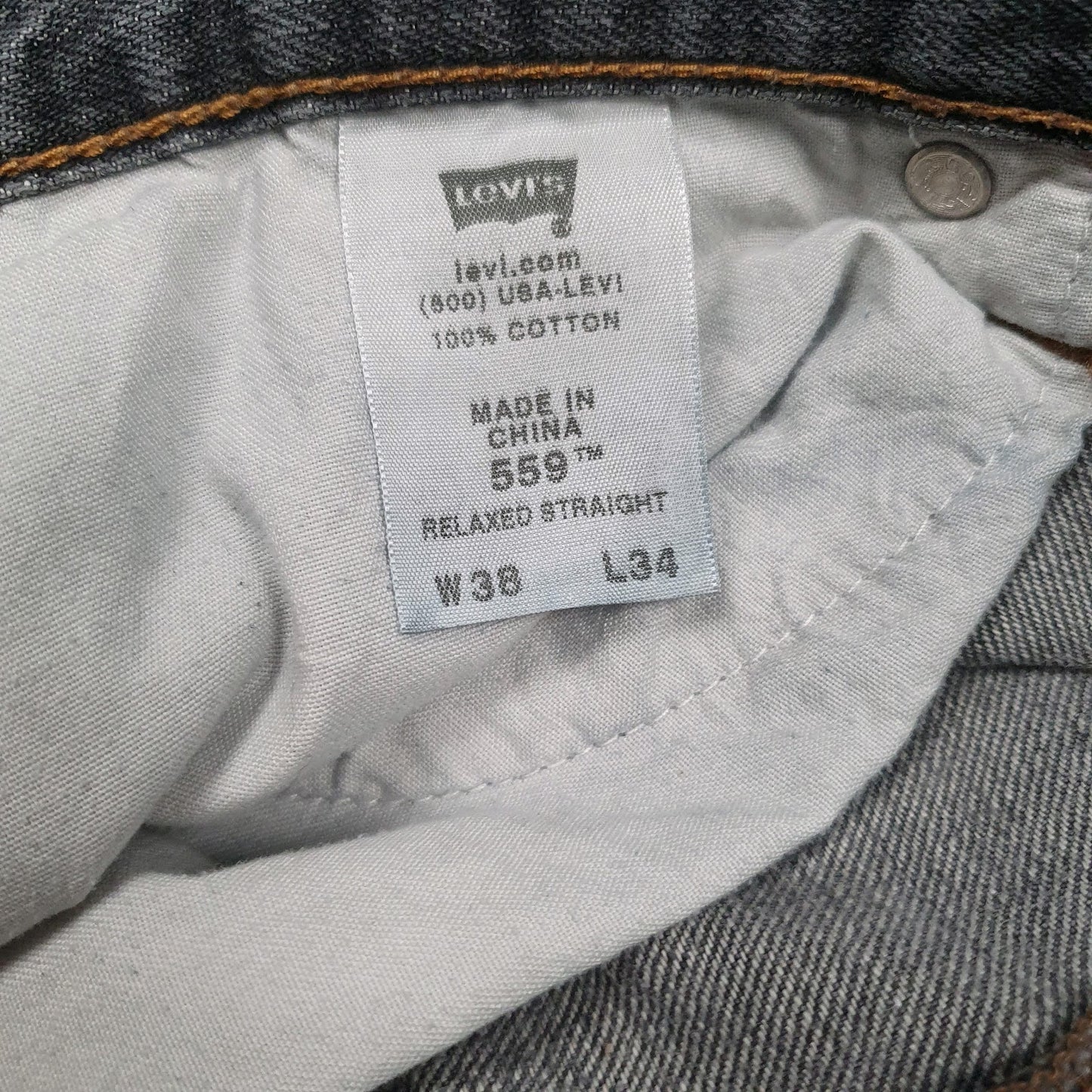 Mens Grey Levis   Jeans
