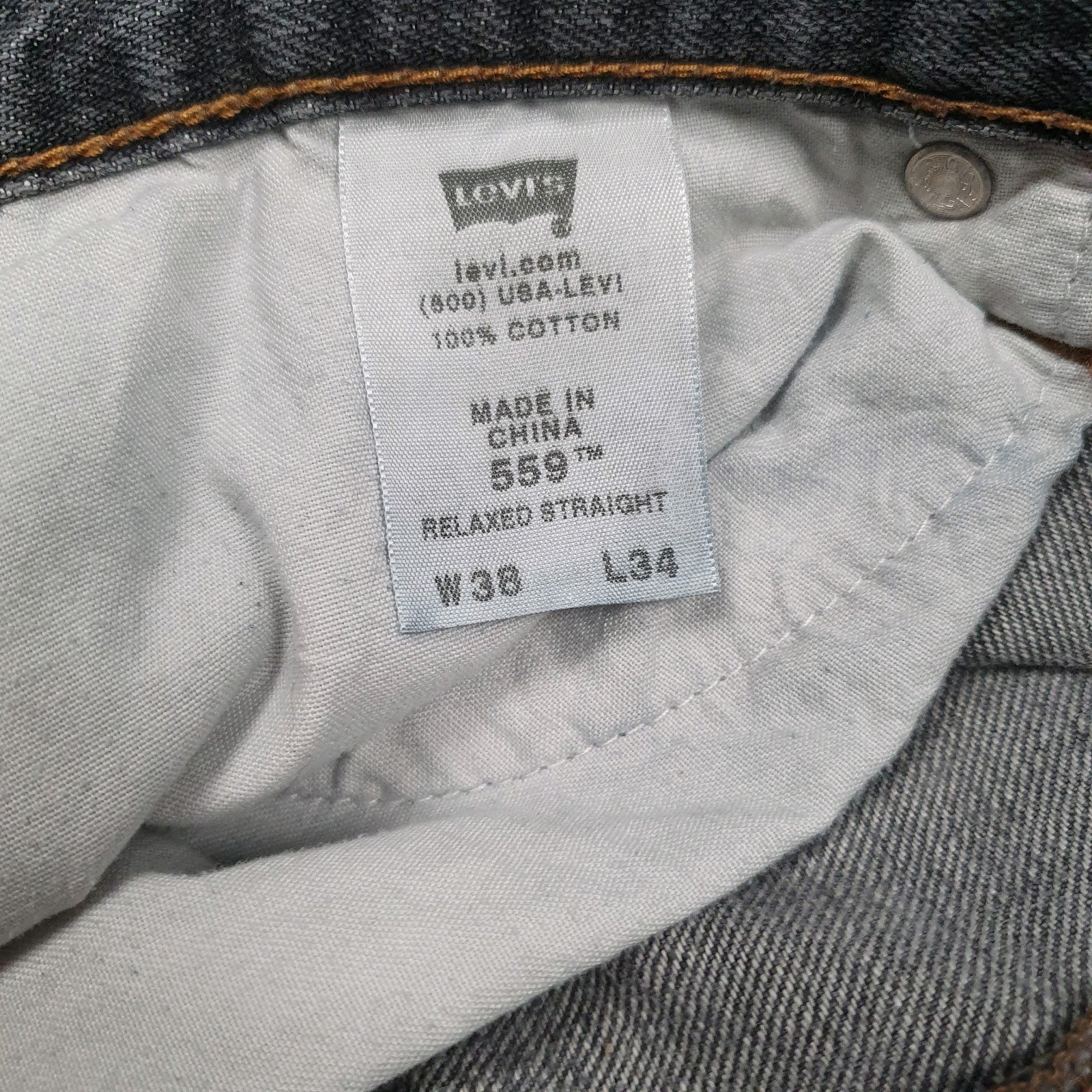 Mens Grey Levis   Jeans