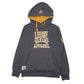 Mens Grey Leone Boxing Hoodie Jumper