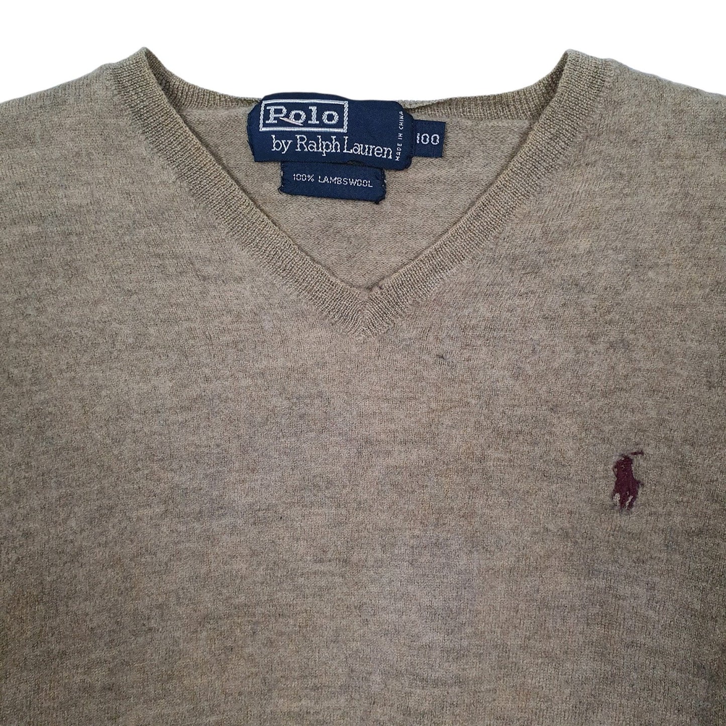 Womens Beige Polo Ralph Lauren  V Neck Jumper
