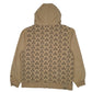 Mens Beige Reebok Hockey Hoodie Full Zip Jumper