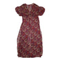 Womens Burgundy Shein Shear Beach Throw  Dress