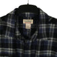 Mens Navy L.L.Bean Chamois Plaid  Shirt