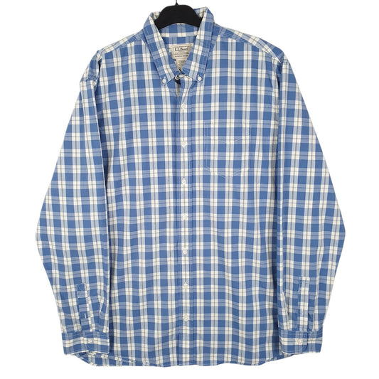 Mens Blue L.L.Bean  Long Sleeve Shirt