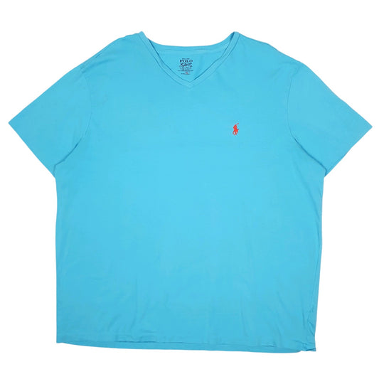 Mens Blue Polo Ralph Lauren V Neck Short Sleeve T Shirt