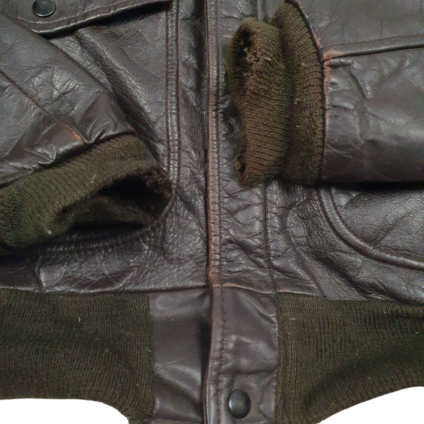 Mens Brown Sears Vintage 70s Fleece Lined  Coat