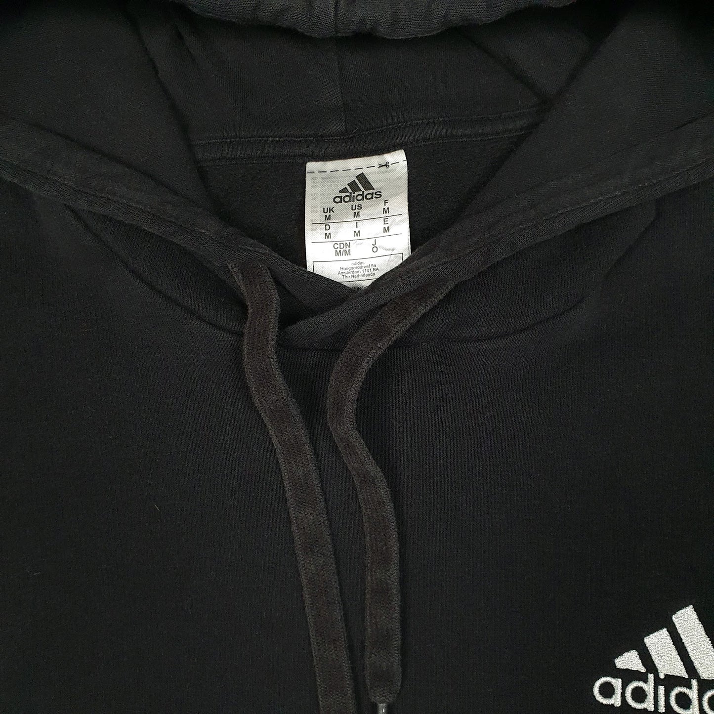 Mens Black Adidas  Hoodie Jumper