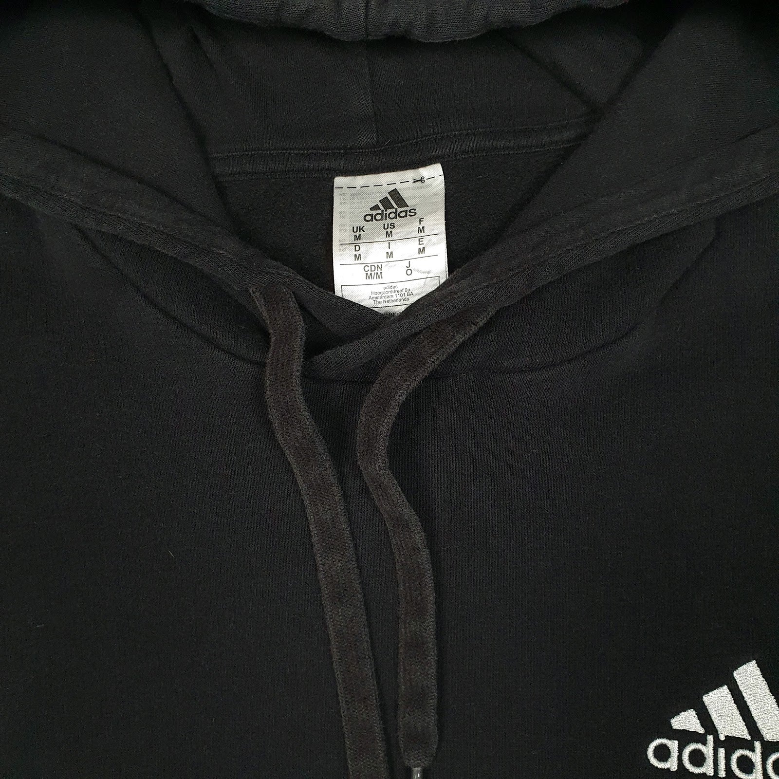 Mens Black Adidas  Hoodie Jumper