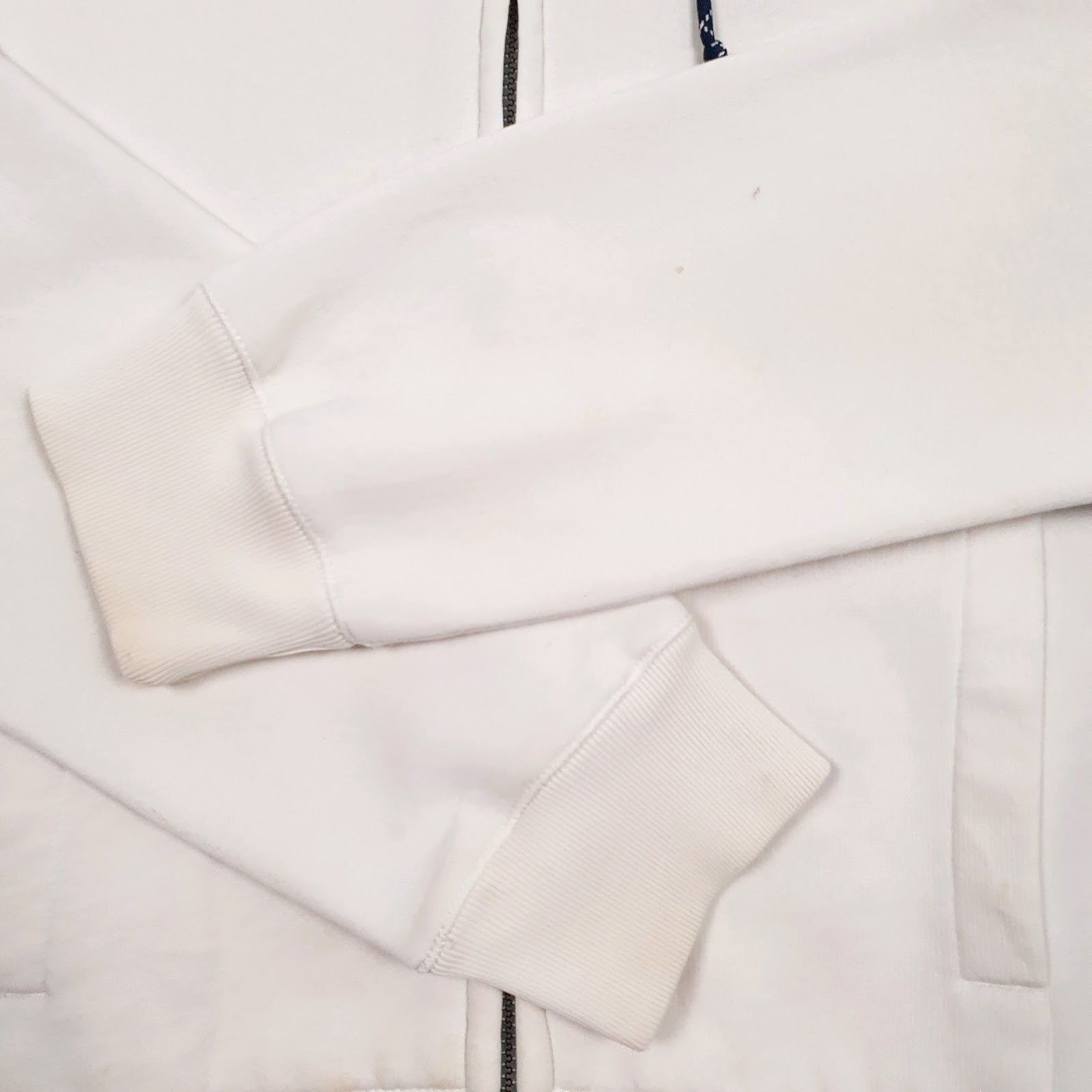 Mens White Nautica  Full Zip Jumper