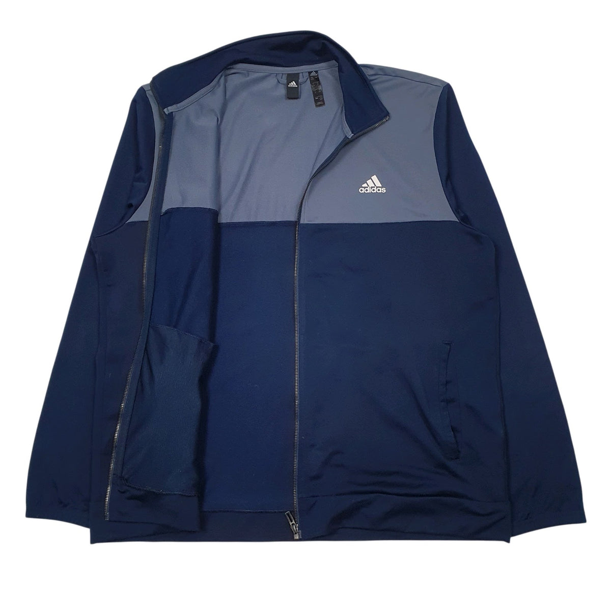 Mens Navy Adidas Active Wear Full Zip Jumper