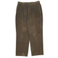 Mens Green L.L. Bean Pleated Corduroy Trousers