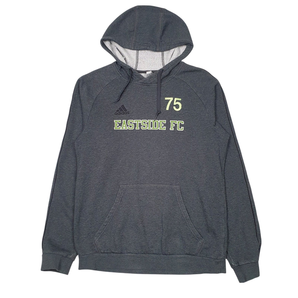 Mens Grey Adidas Seattle Sounders FC Hoodie Jumper