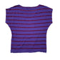 Womens Purple Fisi-Bone   T Shirt