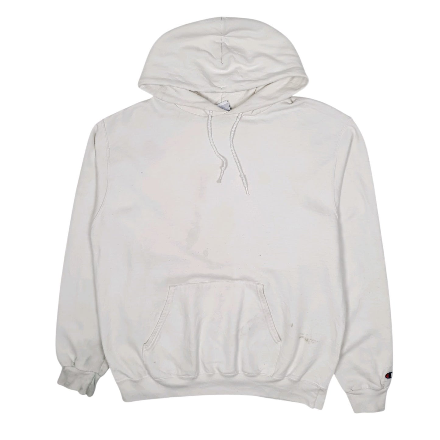 Mens White Champion  Hoodie Jumper