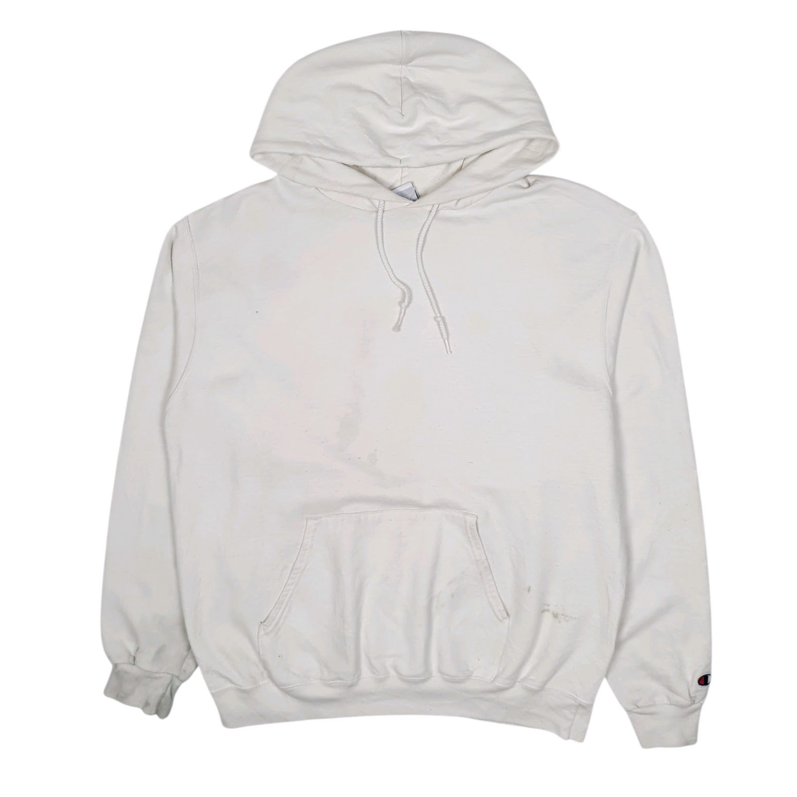 Mens White Champion  Hoodie Jumper