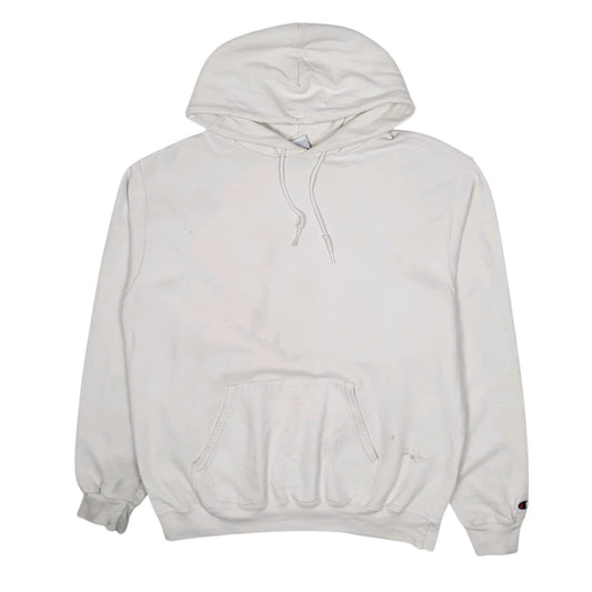 Mens White Champion  Hoodie Jumper