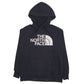 Womens Black The North Face Spellout Hoodie Jumper