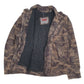 Mens Brown Levis Camo Fleece Lined Hoodie Coat