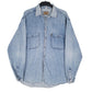 Mens Blue Armani Denim Long Sleeve Shirt