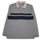 Mens Grey Sonoma Rugby Long Sleeve Polo Shirt