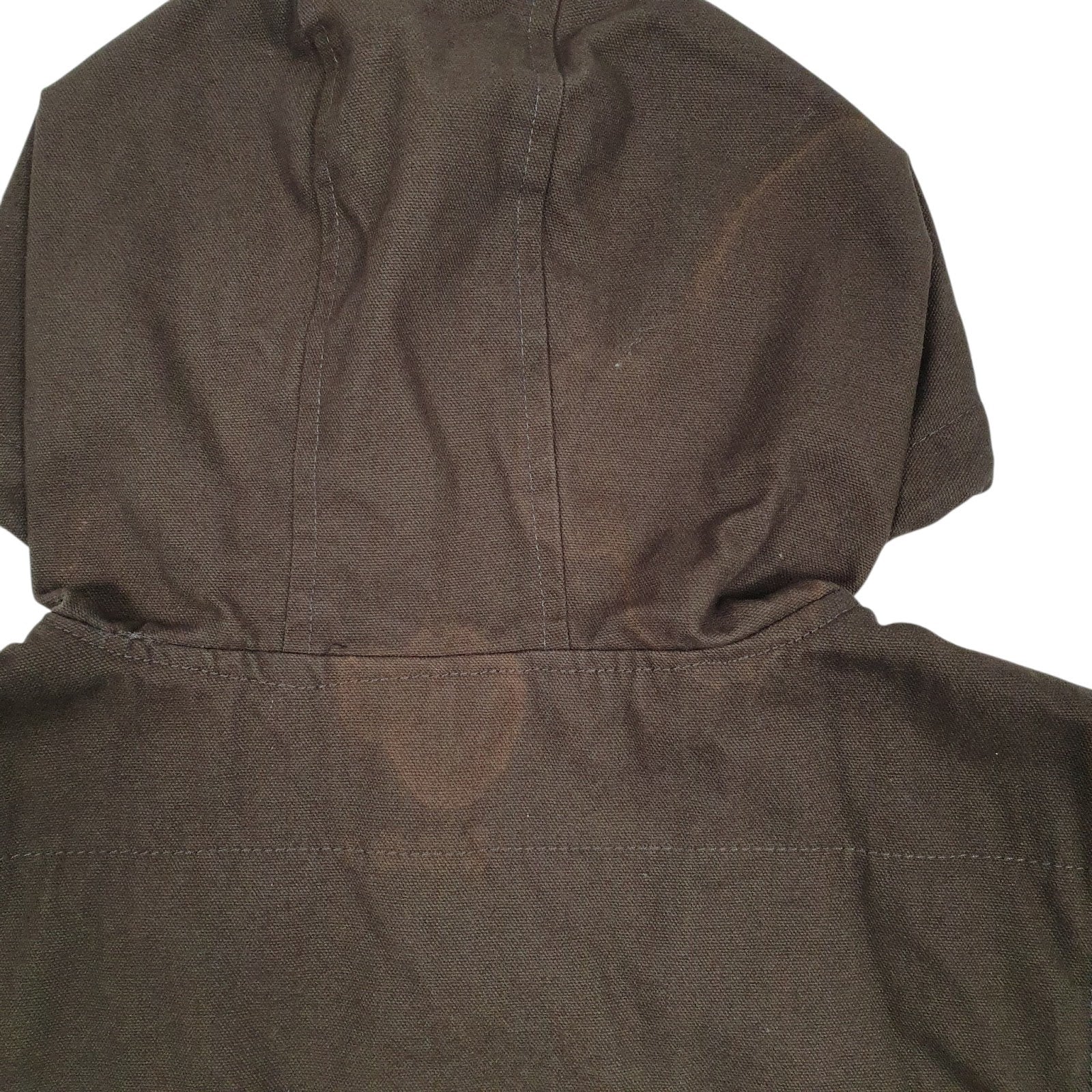 Mens Green Wrangler Workwear Padded Hooded  Coat
