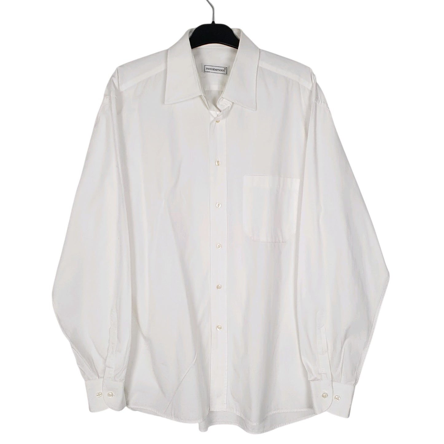 Mens White Roccobarocco  Long Sleeve Shirt