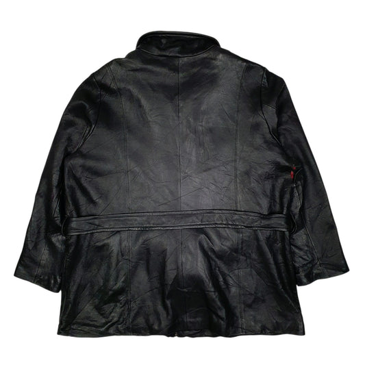 Womens Black Pelle Studio Trench  Coat