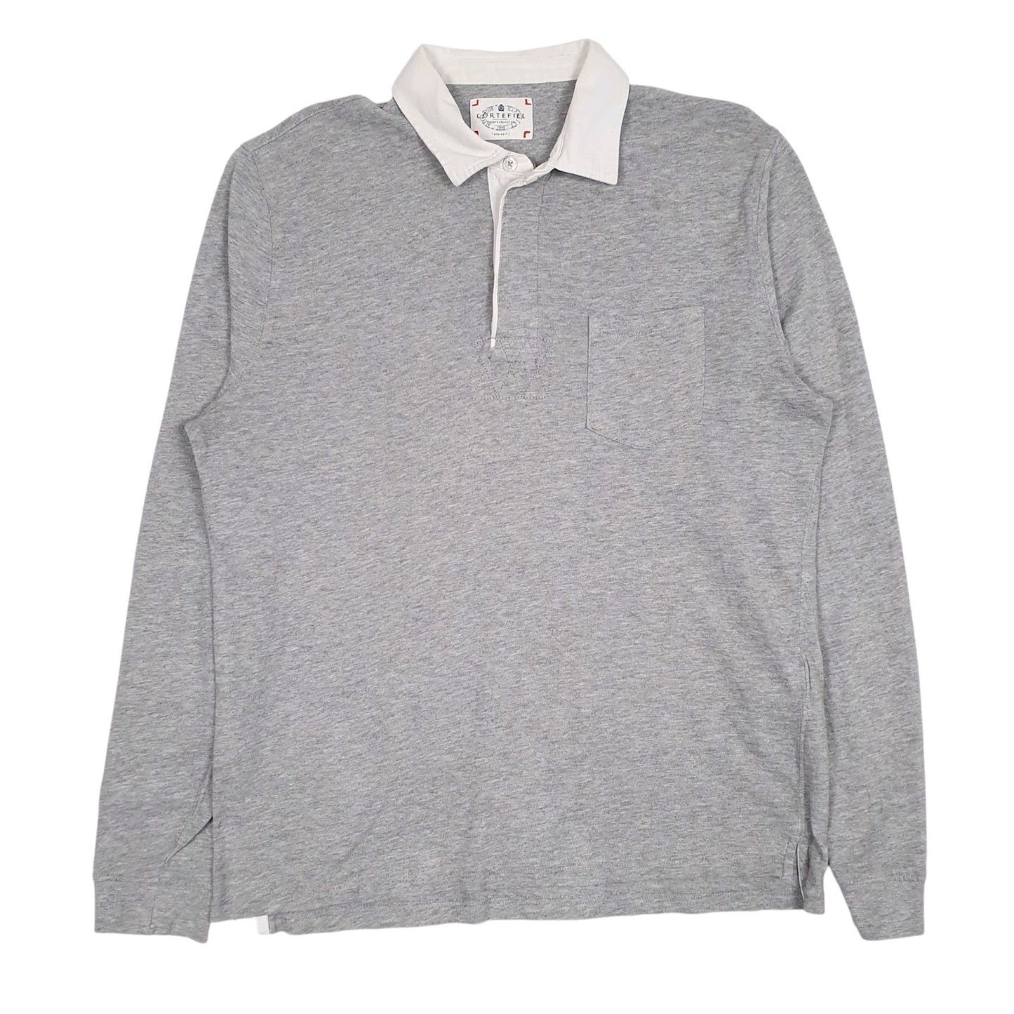 Mens Grey Cortefiel  Short Sleeve Polo Shirt