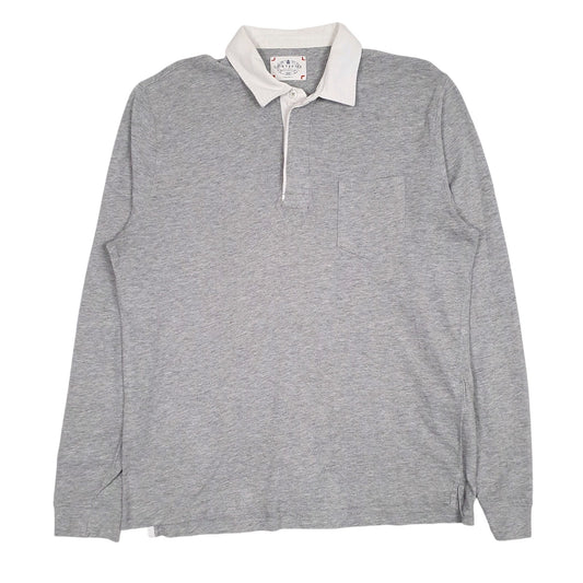 Mens Grey Cortefiel  Short Sleeve Polo Shirt