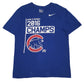 Mens Blue Nike MLB World Series Champions Chicago Cubs Short Sleeve T Shirt