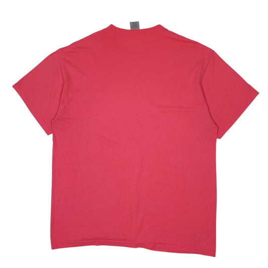 Mens Pink Jerzees New Jersey  T Shirt