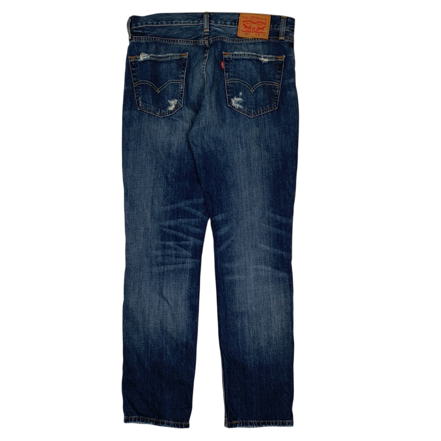 Mens Blue Levis Distressed  Jeans