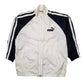 Mens White Puma Vintage 90s Quarter Zip Coat