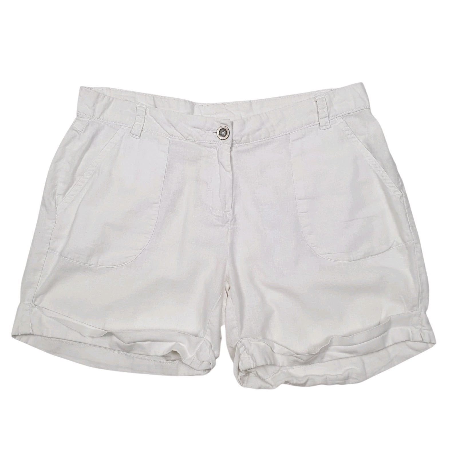 Womens White Esmara  Chino Shorts