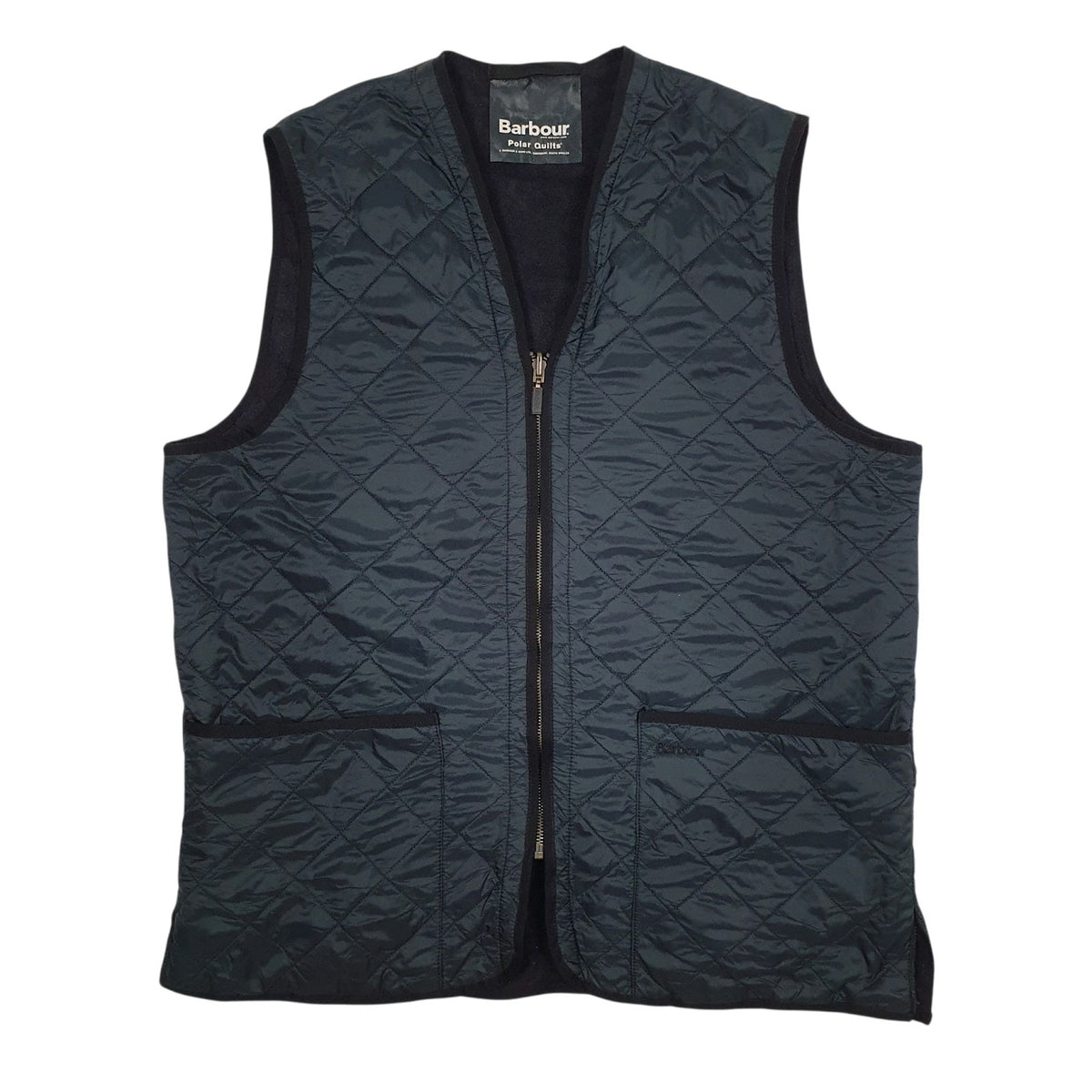 Mens Black Barbour Polarquilt Quilted  Coat