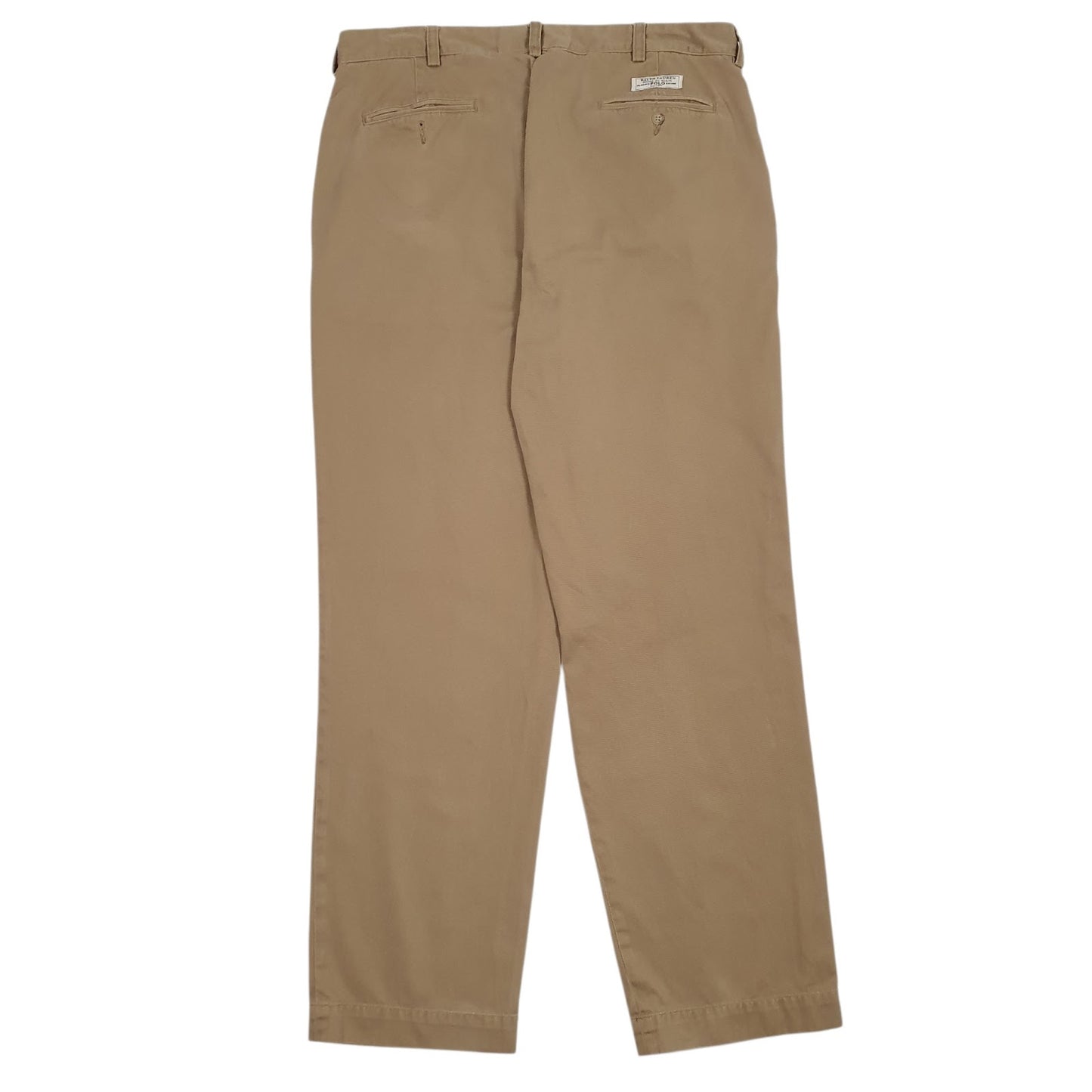 Mens Brown Polo Ralph Lauren Andrew Pant Pleated  Trousers