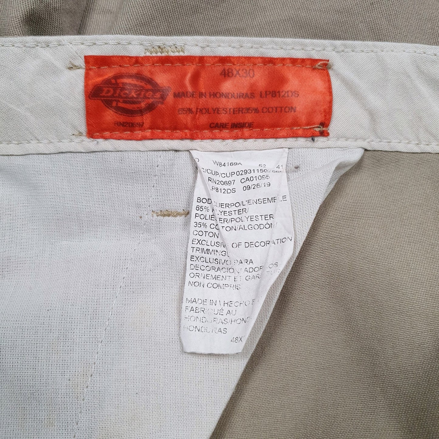 Mens Brown Dickies Workwear  Trousers
