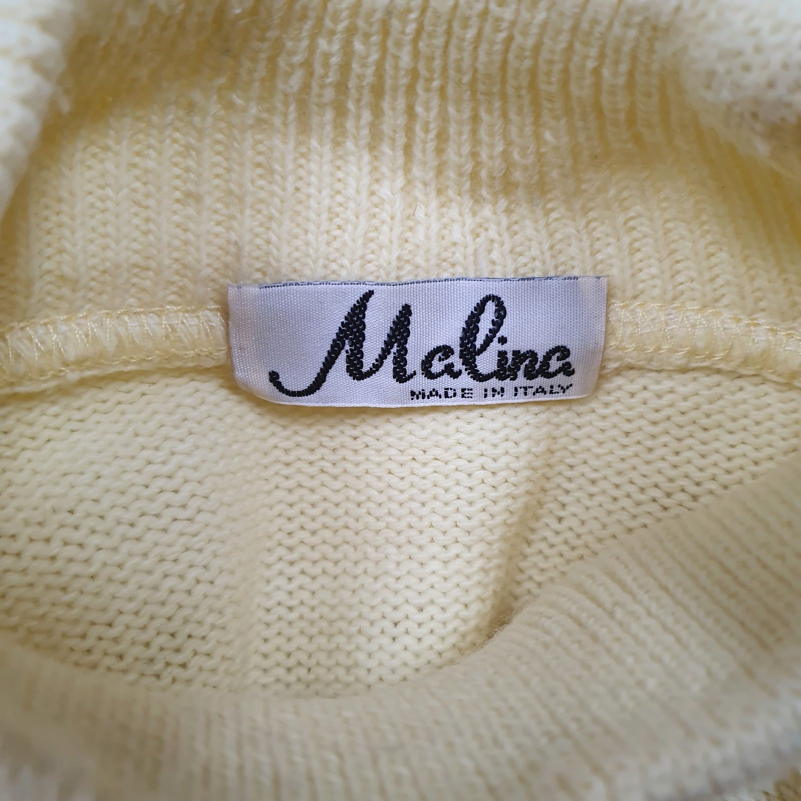Womens Yellow Malina Vintage Cable Knit Crewneck Jumper