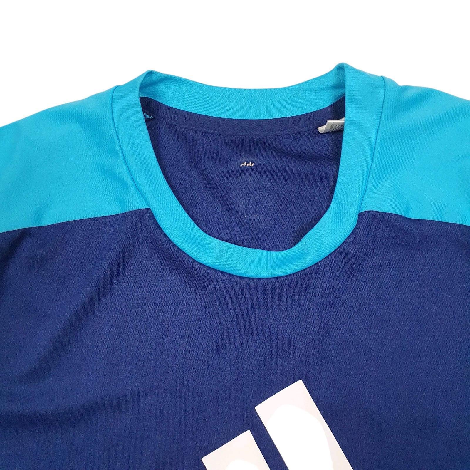 Mens Navy Adidas Activewear  T Shirt