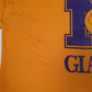 Mens Yellow Fruit Of The Loom Marion Giants Wrestling  T Shirt