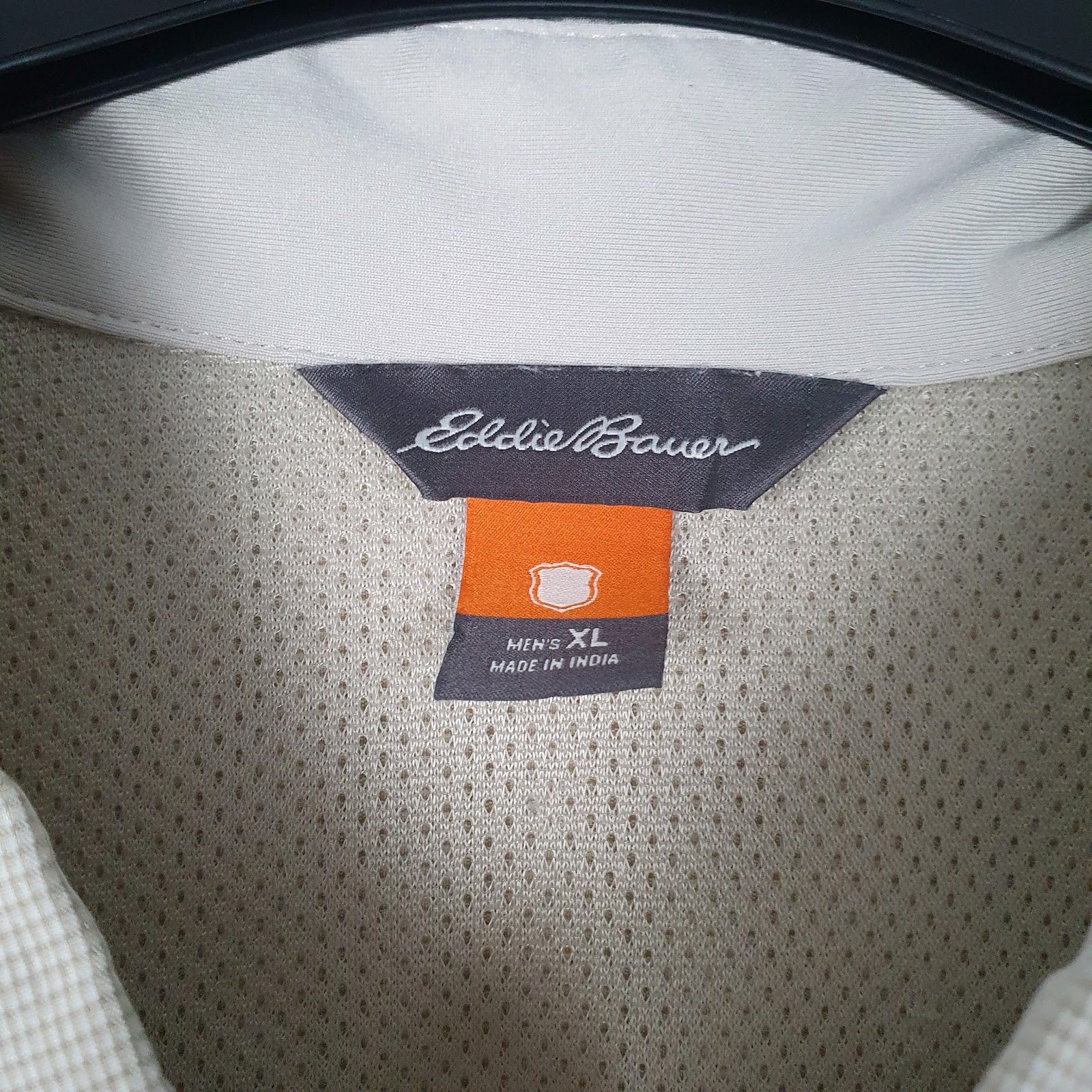 Mens Beige Eddie Bauer Active Wear  Shirt