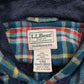 Mens Blue L.L.Bean Flannel  Coat