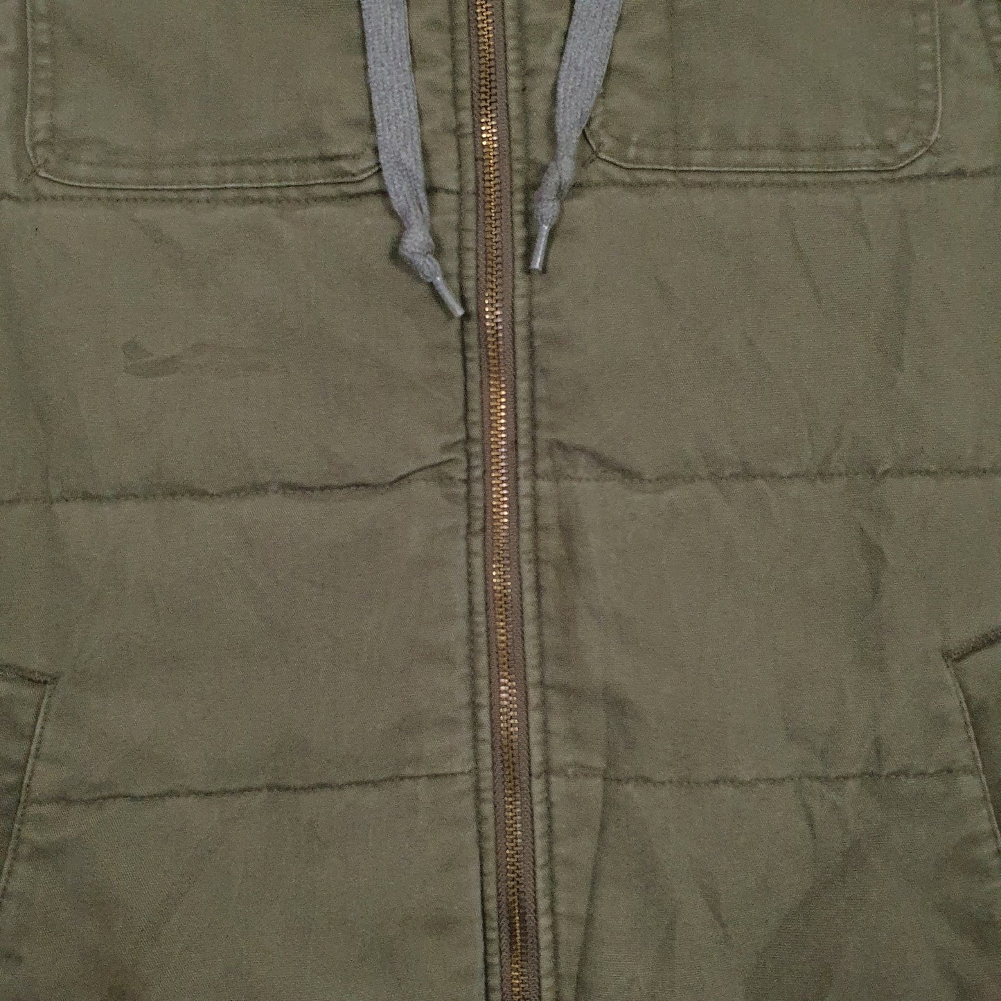 Mens Green Wrangler Workwear Padded  Coat
