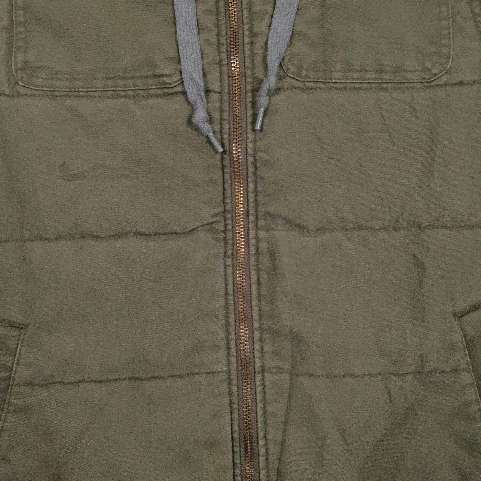 Mens Green Wrangler Workwear Padded  Coat