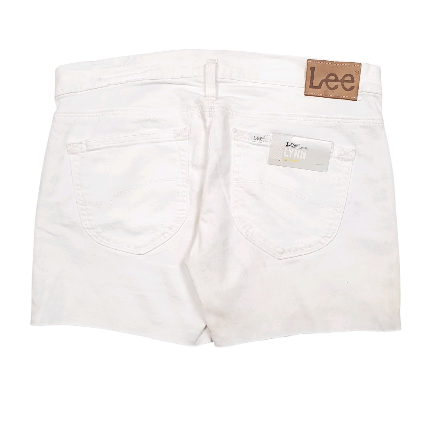 Womens White Lee   Shorts