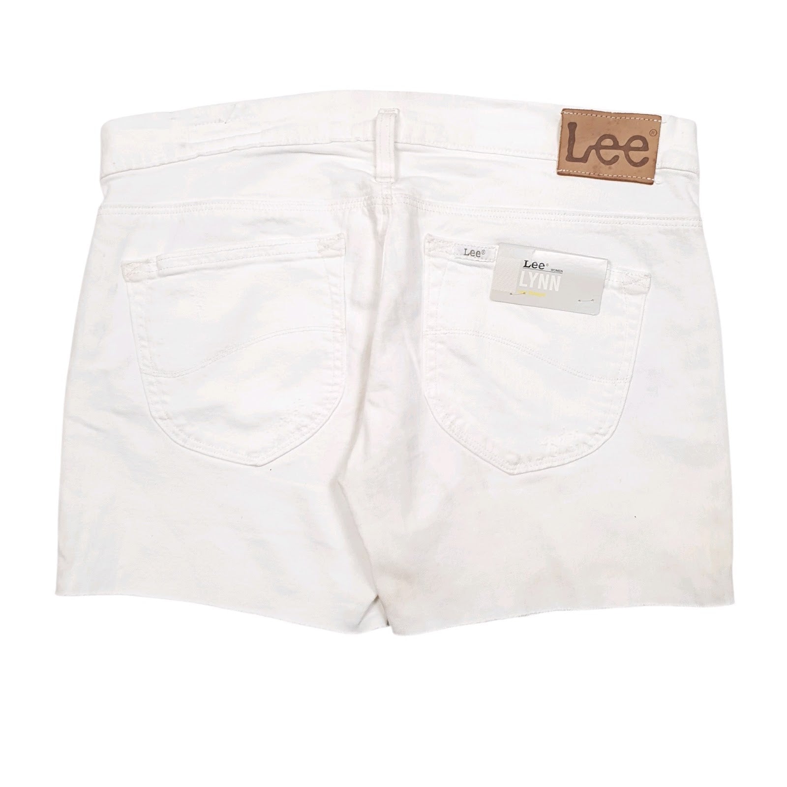 Womens White Lee   Shorts