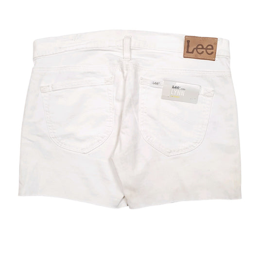 Womens White Lee   Shorts