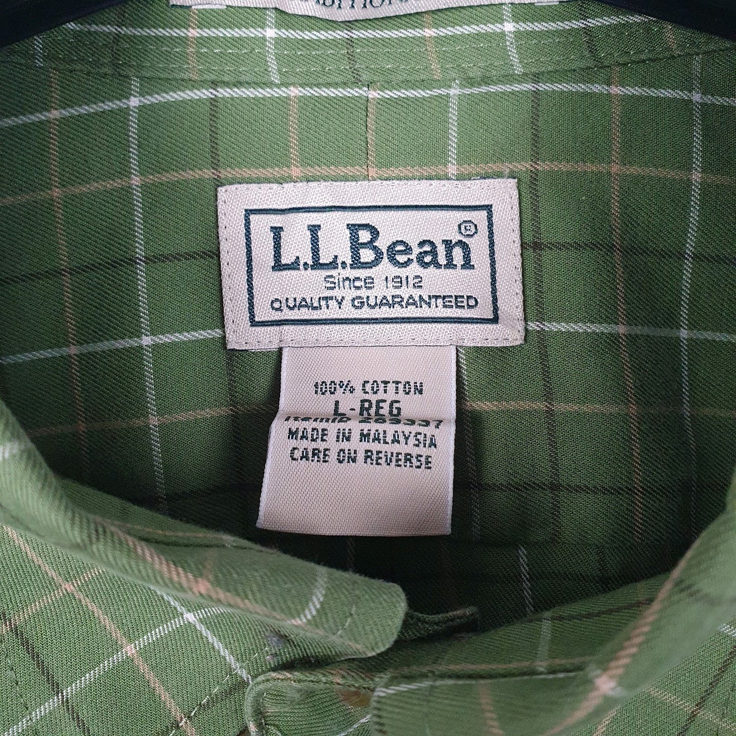Mens Green L.L.Bean   Shirt